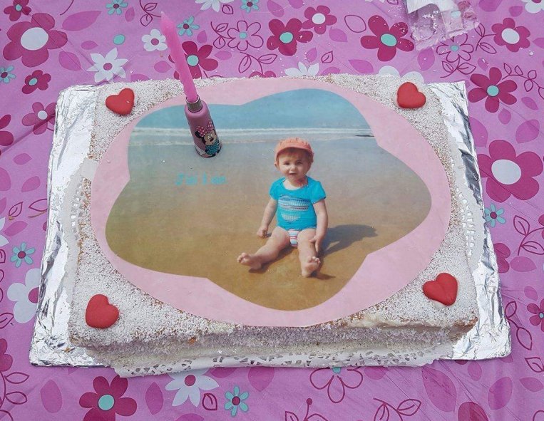 Photo sur gateau