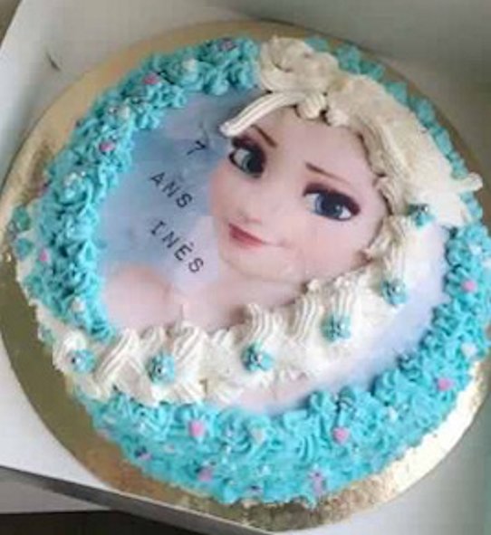 Gateau reine des neiges