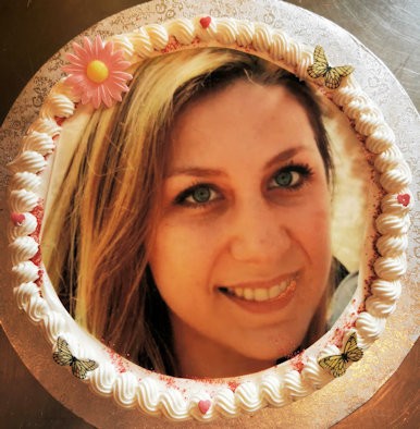 Portrait sur gateau