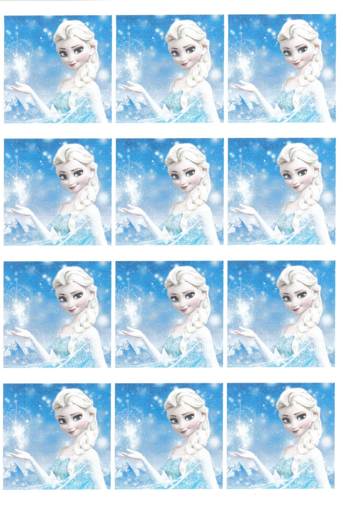 12 vignettes carrees